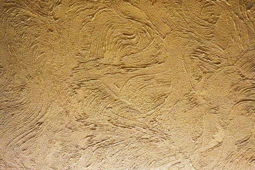 うねり模様の左官壁のテクスチャ 左官壁,砂壁,うねり模様の写真素材