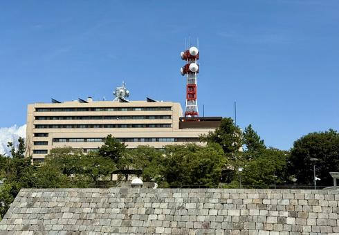 福井県庁 福井城跡 福井県庁 福井城跡 中央公園,芝生,広場の写真素材