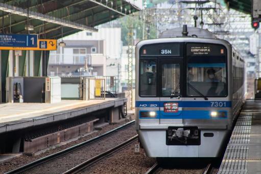 北総鉄道の車両 北総鉄道の車両 北総鉄道,印西牧の原,印旛の写真素材