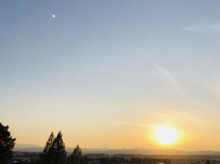 夕日 夕日の写真