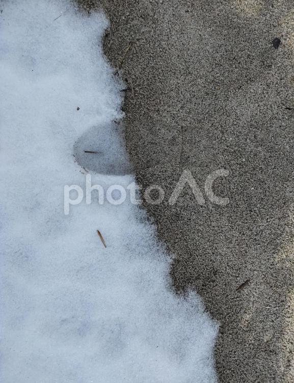 テクスチャ　地面　足跡と砂浜と雪 雪,テクスチャ,足跡の写真素材