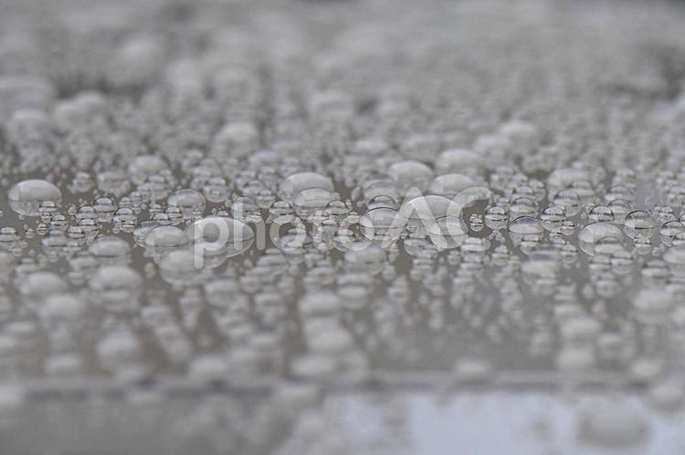 車のボディーについた雨の水玉 水玉,水滴,雨の写真素材