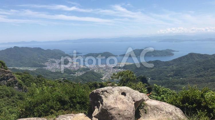 寒霞渓からの眺め 風景,水域,海の写真素材