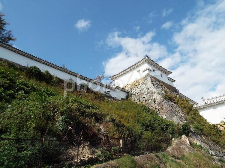 【風景写真】姫路城の風景 姫路城,木造,世界遺産の写真素材