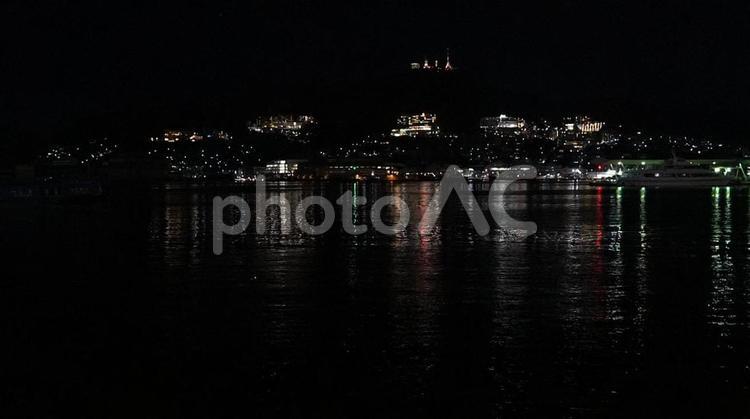長崎港からの夜景 夜景,長崎県,旅の写真素材