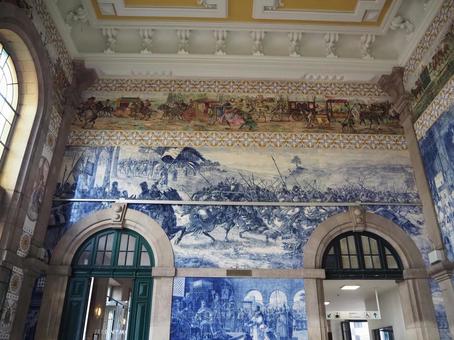 サン・ベント駅 サン・ベント駅 サン・ベント駅,アズレージョ,建物の写真素材