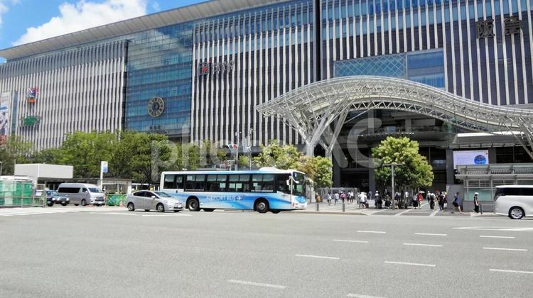 福岡駅　駅前風景 福岡駅,九州,駅前の写真素材