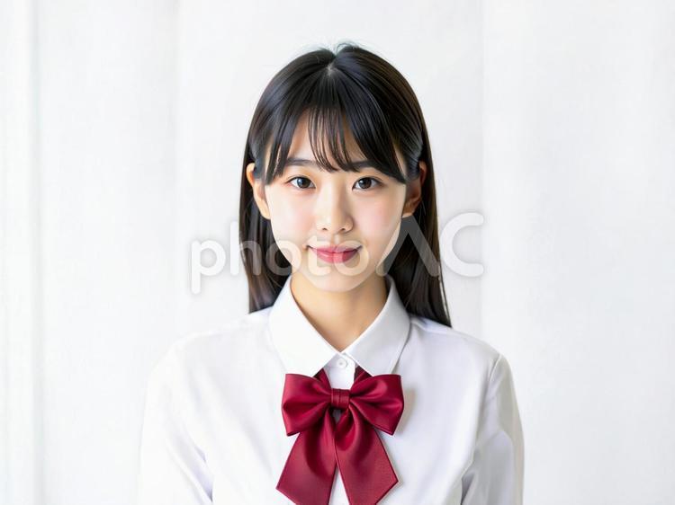 女子高校生　AI生成画像 女子高校生,女子高生,女の子の写真素材