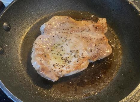 ステーキ バーベキュー 豚ロース ステーキ バーベキュー 豚ロースの写真
