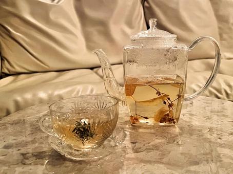Photo, herb tea, flour, petal, 