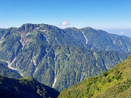 剱岳・早月尾根から見る大日連峰 剱岳・早月尾根から見る大日連峰 剱岳,劔岳,大日連峰の写真素材