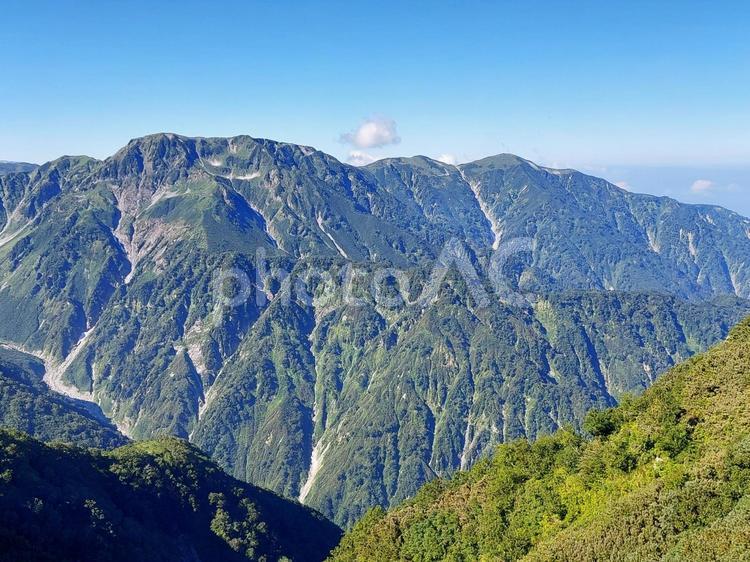 剱岳・早月尾根から見る大日連峰 剱岳,劔岳,大日連峰の写真素材