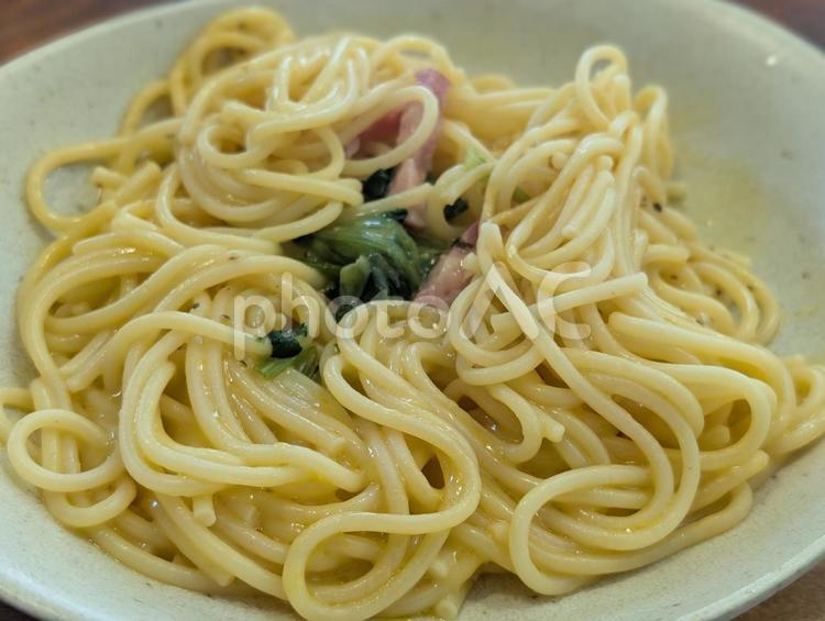 パスタ　カルボナーラ パスタ,カルボナーラ,麺の写真素材
