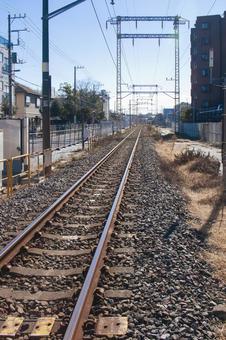 貨物用線路01 貨物用線路01 貨物,線路,鉄道の写真素材