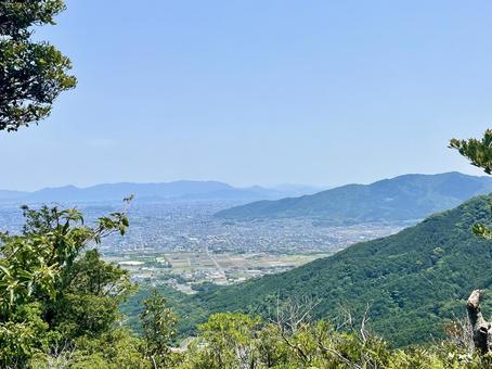 高地山の山頂から見る風景4 高地山の山頂から見る風景4の写真