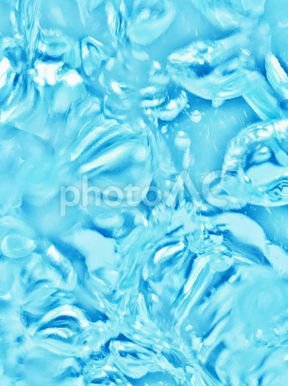水の壁紙50　元気な水色　隠しウサギがいるよ！ 涼しい,夏,水の写真素材