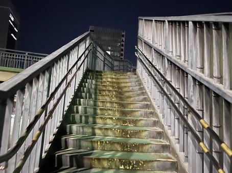 Pedestrian bridge at night, JPG
