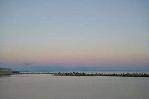 海とパステル 海とパステル 公園,夕焼け,夕方の写真素材