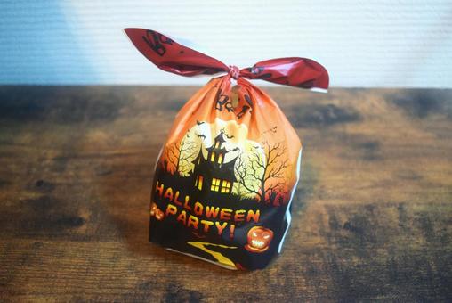 ハロウィンパーティーのお菓子袋 ハロウィン,パーティー,ギフトの写真素材