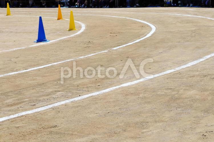 白線が引かれたグラウンド グラウンド,グランド,運動場の写真素材