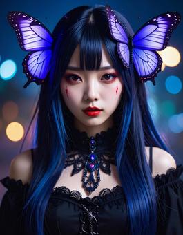 地雷系女子・推し命の蝶子さん 地雷系女子・推し命の蝶子さん 地雷系,推し活,女子の写真素材
