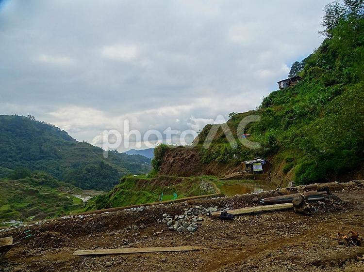 イフガオ州バナウエ町のビューポイント棚田 フィリピン,イフガオ,バナウエの写真素材