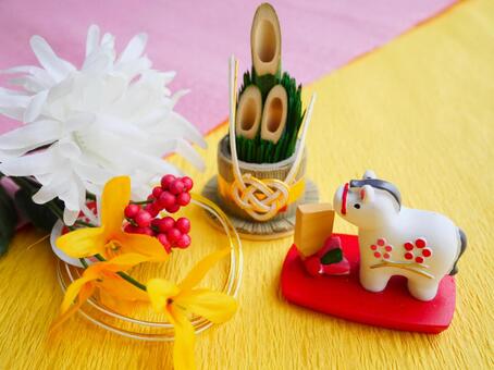 お正月飾り 2026年,お正月,新年の写真素材