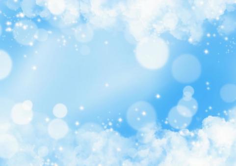 Fluffy clouds and glittering sky background, JPG Fluffy clouds and glittering sky background, JPG