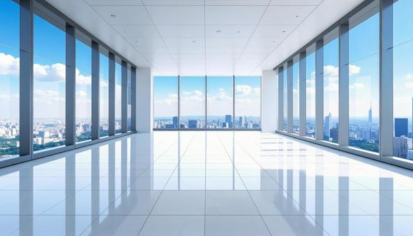 がらんとしたオフィスフロアの写真