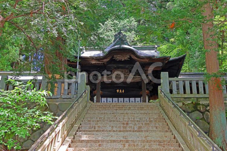 手長神社（諏訪） 手長神社,手摩乳命,旧県社の写真素材