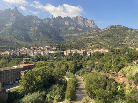 モンセラット山（バルセロナ近郊） バルセロナ,スペイン,カタルーニャの写真素材