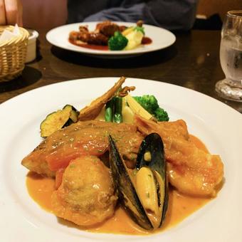 Photo, salmon, saute, italian, 