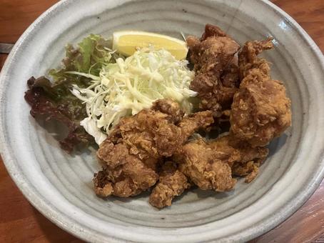 唐揚げ 唐揚げ 唐揚げ,定食,食べ物の写真素材