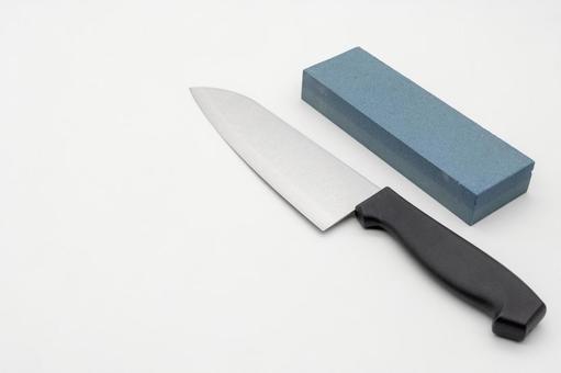 Photo, kitchen knife, whetstone, maintenance, 