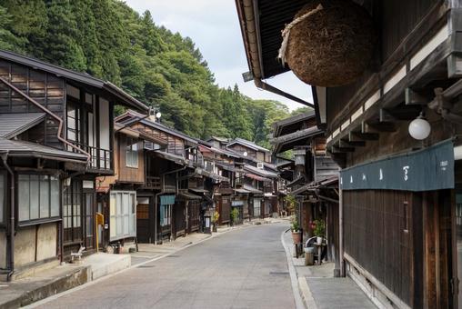 趣ある町並み 奈良井宿① 趣ある町並み 奈良井宿① 奈良井宿,町並,町並みの写真素材