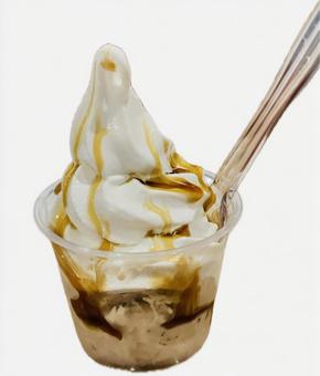 Photo, chestnut, parfait, soft cream, 