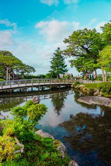 【石川】兼六園 文化財指定庭園 【石川】兼六園 文化財指定庭園 兼六園,石川,金沢の写真素材