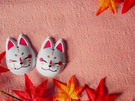 狐のお面.4 狐のお面.4 狐,お面,秋の写真素材