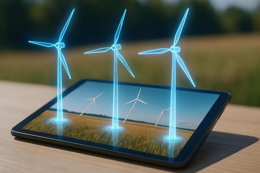 風力発電モニタ 風力発電モニタの写真