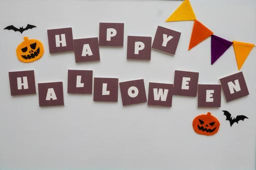 白背景に紫色文字のハロウィンデザイン 白背景に紫色文字のハロウィンデザイン ハロウィン,ジャックオランタン,万聖節前夜の写真素材
