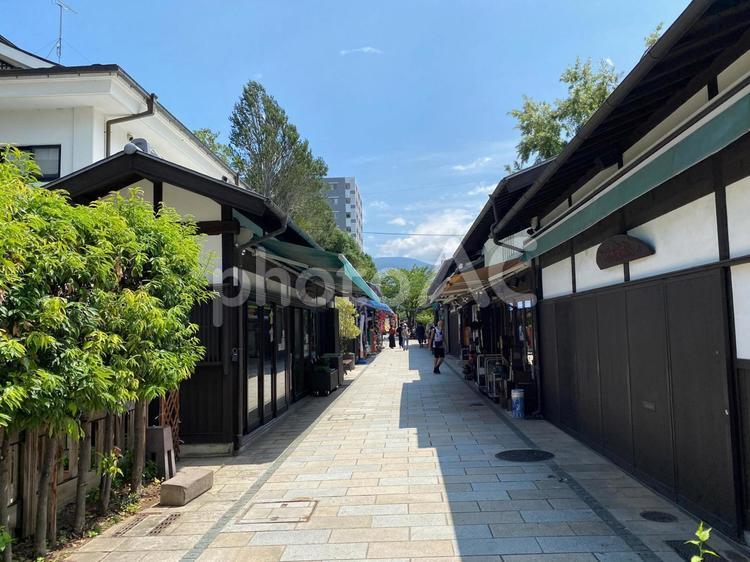 松本縄手通り商店街 長野県,松本市,縄手通りの写真素材