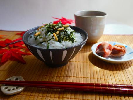 お茶漬け.1 お茶漬け.1 お茶漬け,ご飯,新米の写真素材
