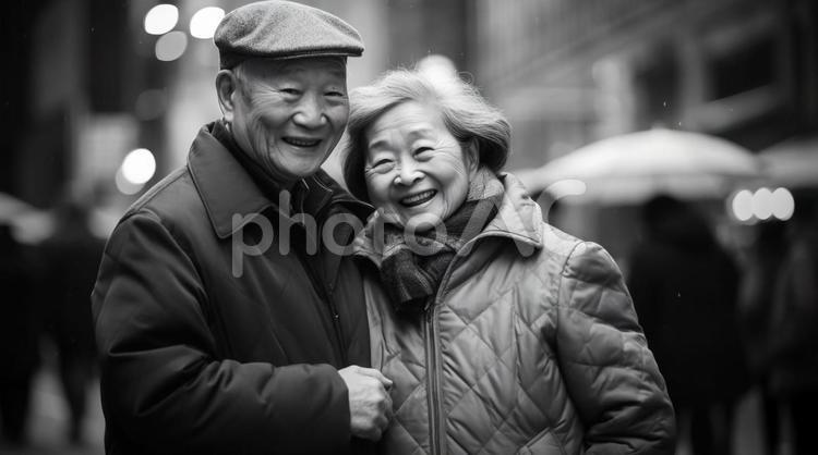 老夫婦 老夫婦,老人,夫婦愛の写真素材