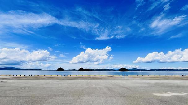 港の風景 港の風景 海,海辺,背景素材の写真素材