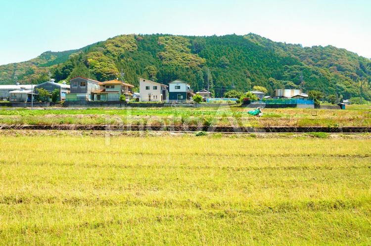 静岡市の里山　水見色の風景 里山,風景,静岡市の写真素材