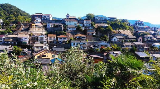 呉・両城の階段住宅 呉・両城の階段住宅 階段住宅,両城,呉市の写真素材