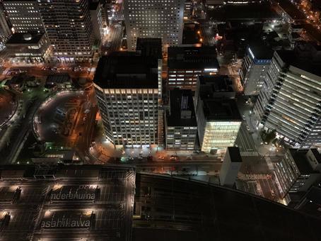 展望台からみえる夜景 展望台からみえる夜景の写真