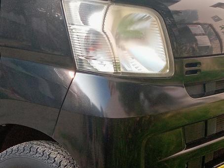 車のヘッドライト 車,ヘッドライト,ライトの写真素材