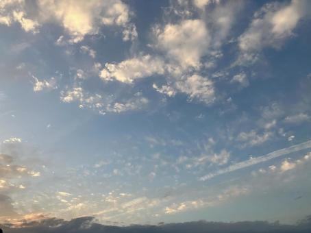 綺麗な空 空,秋,雲の写真素材