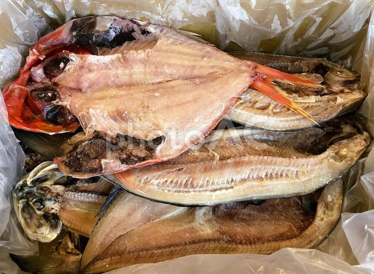 金目鯛の開きの干物など（冷凍）１ 干物,金目鯛,開きの写真素材